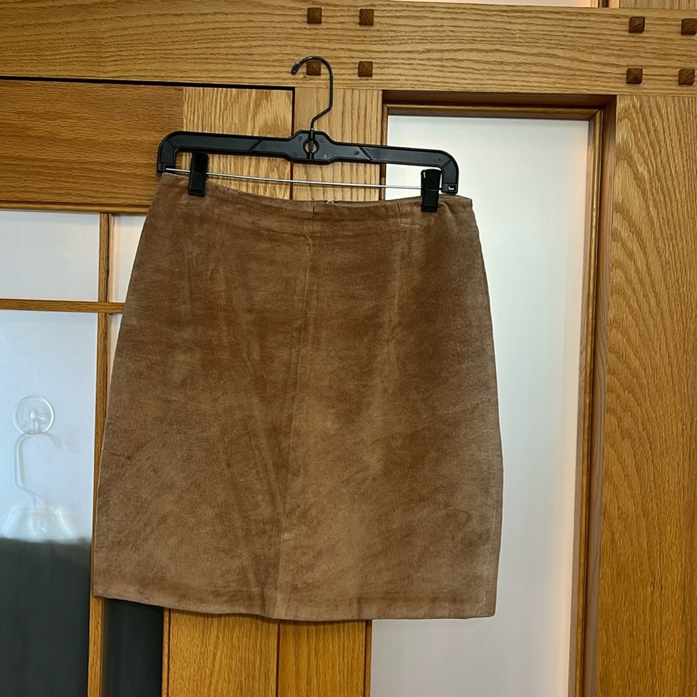 Hugo Boss suede skirt